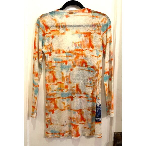 PRINTED ARTWORKS Multicolor Long Sleeve T Shirt Tee Top Women's Size Large - Picture 6 of 10